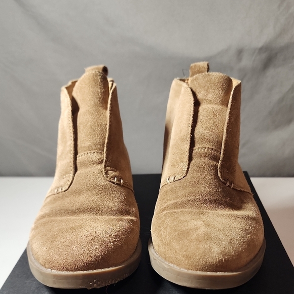Franco Sarto Tan Suede Ankle Boots - Picture 5 of 7